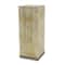 Set of 3" Brown Wood Rustic Pedestal Table, 39", 30", 22"